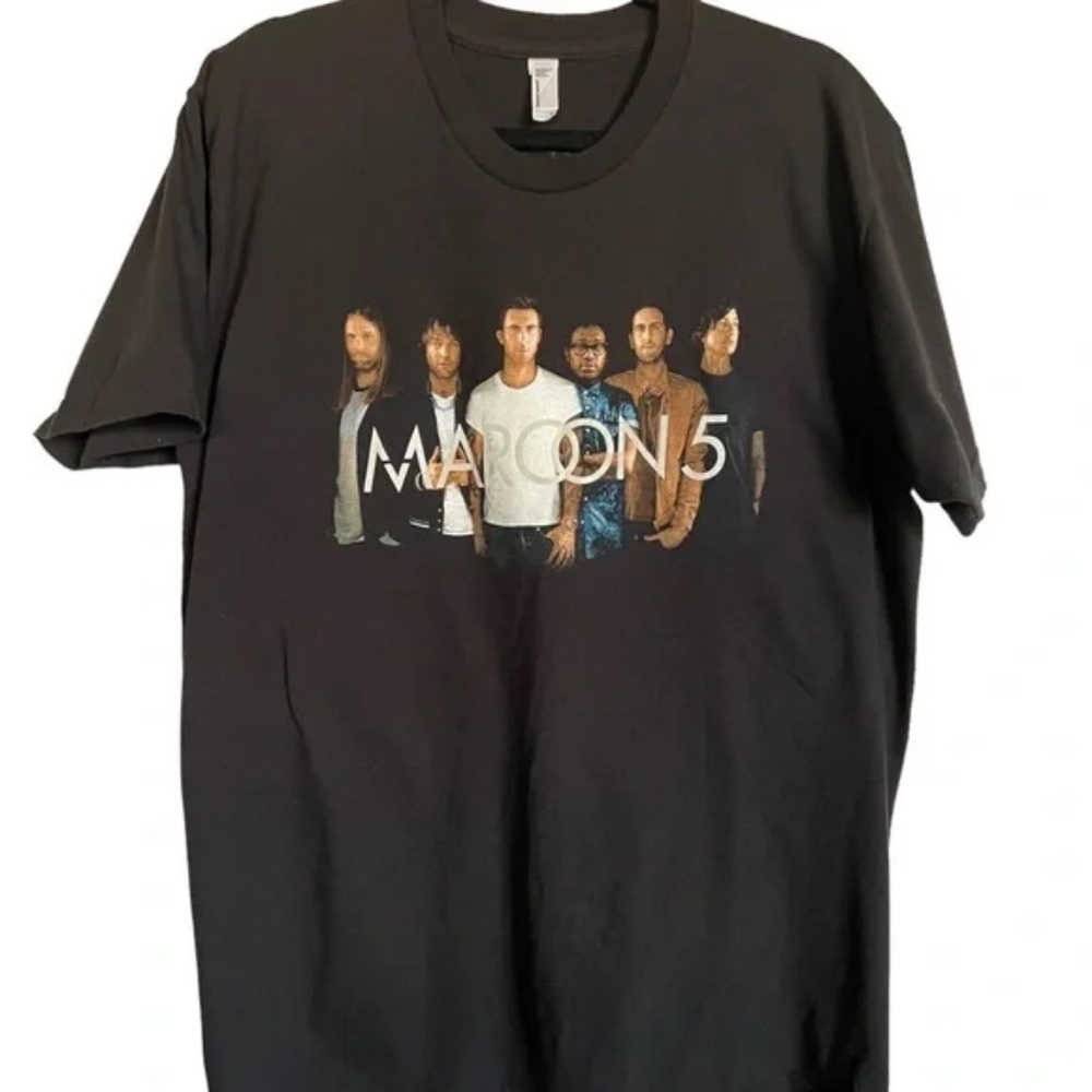 American Apparel Mason 5 black 2017 tour t-shirt